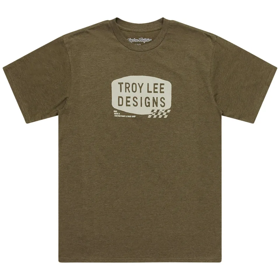 Troy Lee Designs Stamp t-shirt oliva manica corta