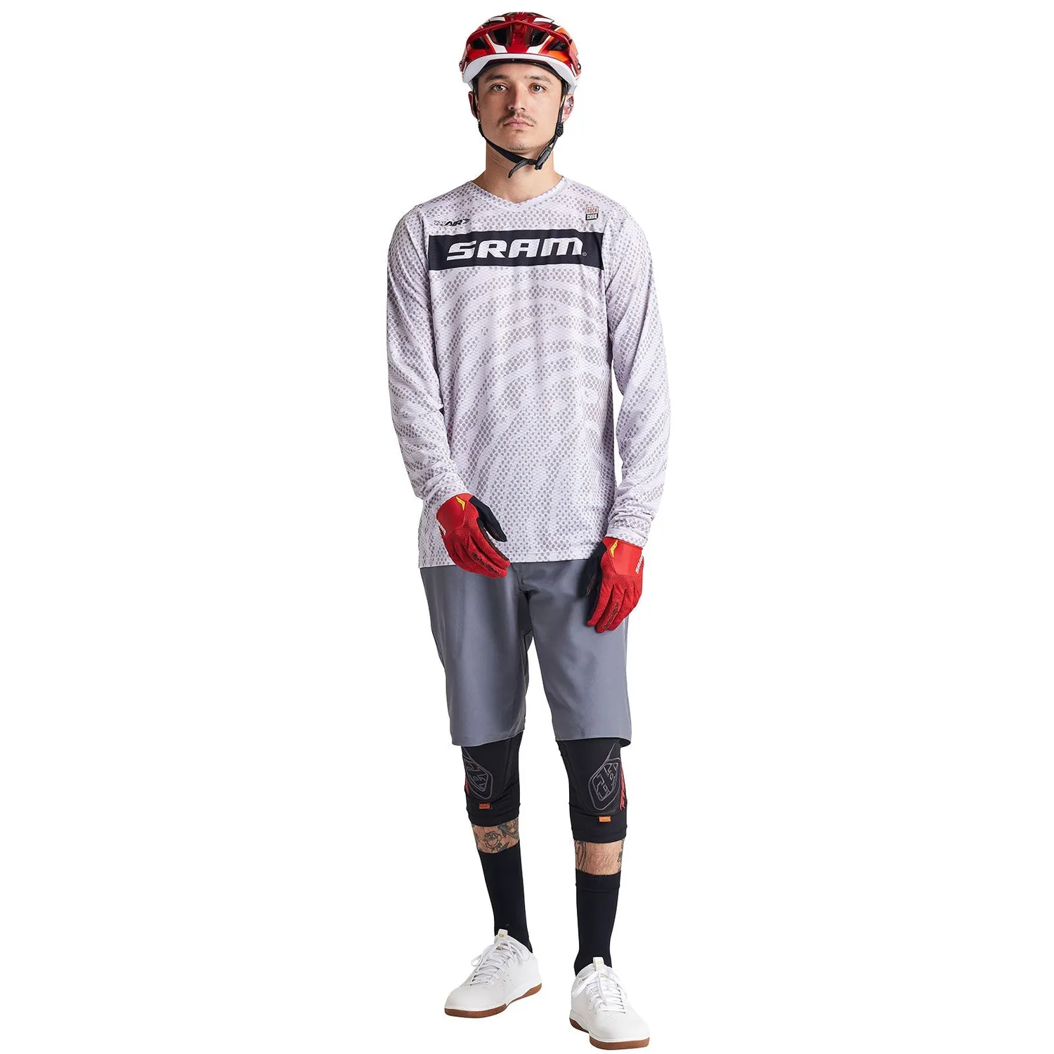 Troy Lee Designs Skyline Air LS Jersey SRAM Roots maglia Cement