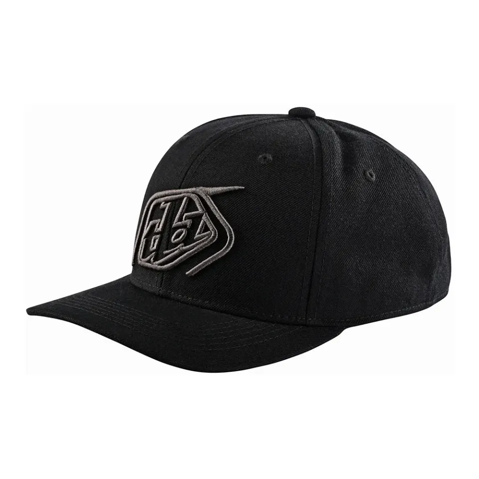Troy Lee Designs Crop cappello snapback nero charcoal