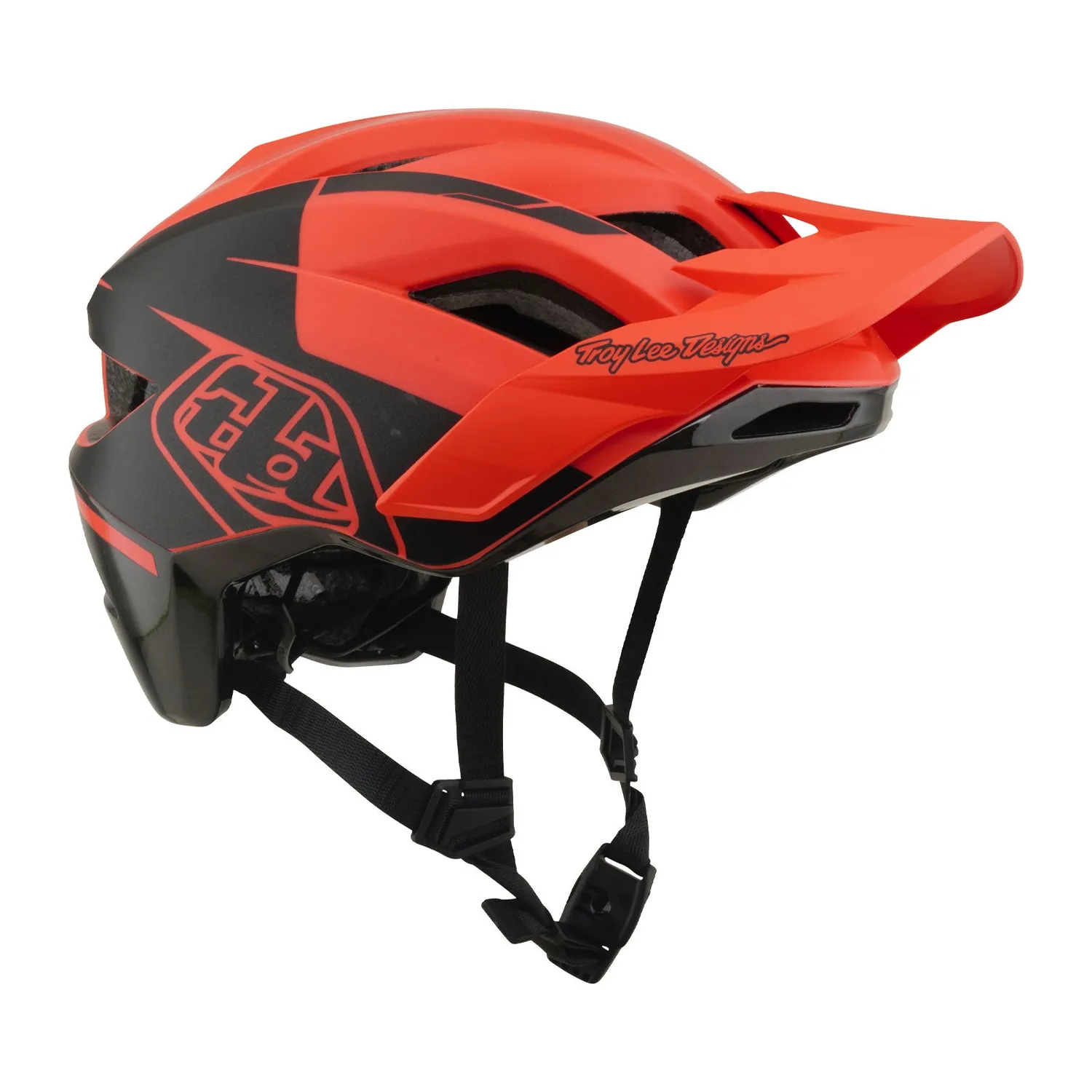 Troy Lee Designs Flowline SE casco mtb Coral Charcoal con MIPS