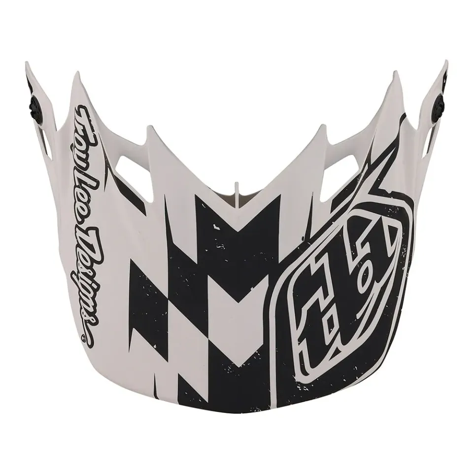 Troy Lee Designs SE4 Visiera Casco Race Shop White Black