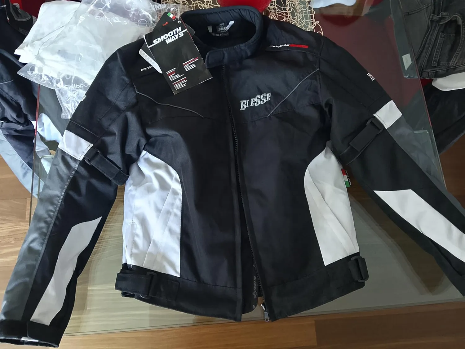 Bi Esse Giacca Moto Impermeabile 4 Stagioni XS con Protezioni
