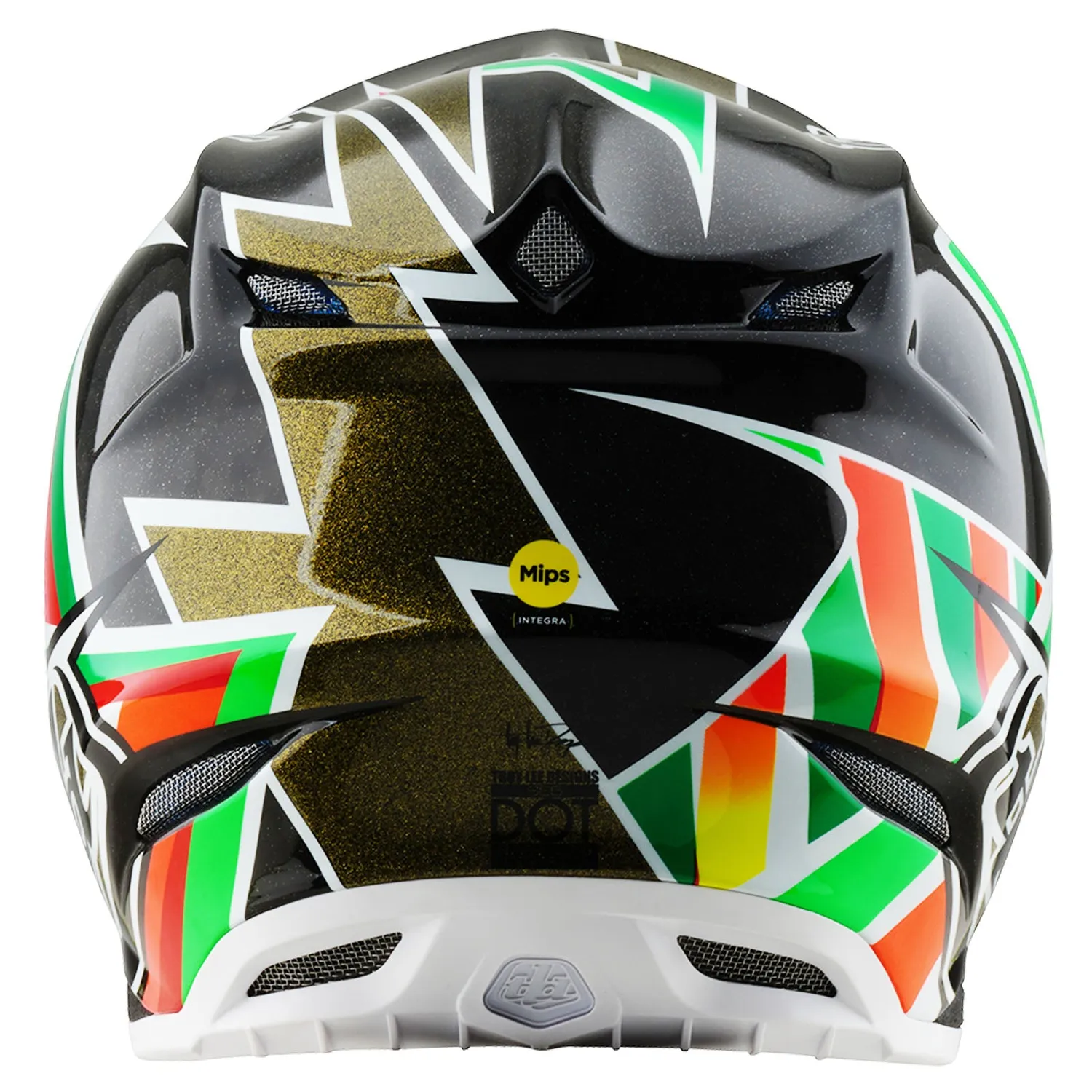 Troy Lee Designs SE5 Carbon casco moto nero Labyrinth MIPS