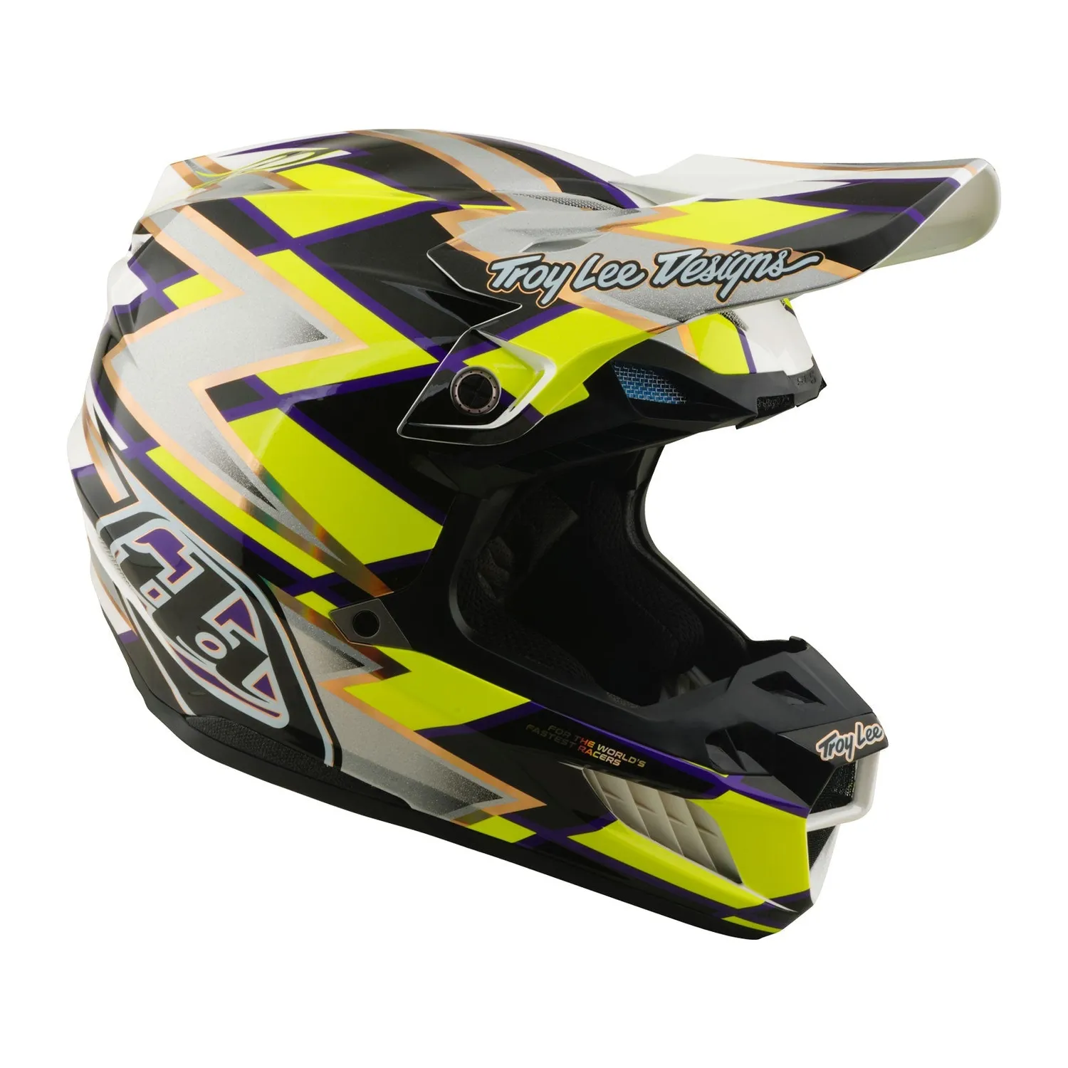 Troy Lee Designs SE5 Composite casco cross bianco nero MIPS