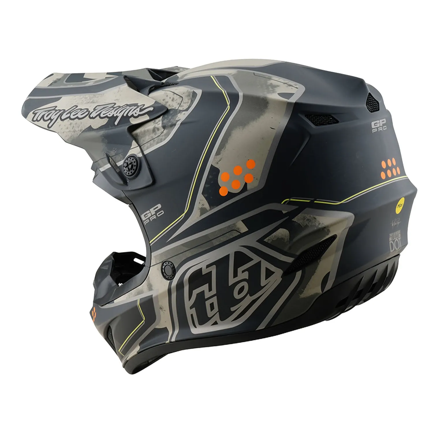 Troy Lee Designs GP Pro MIPS casco moto Nero Caper