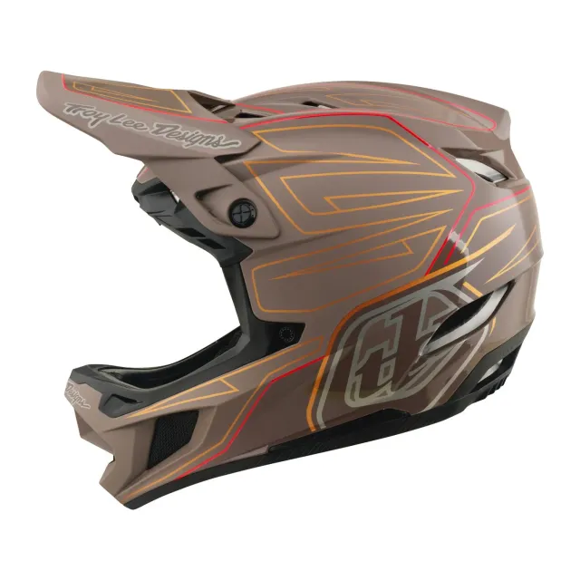 Troy Lee Designs D4 Polyacrylite casco mtb Timber