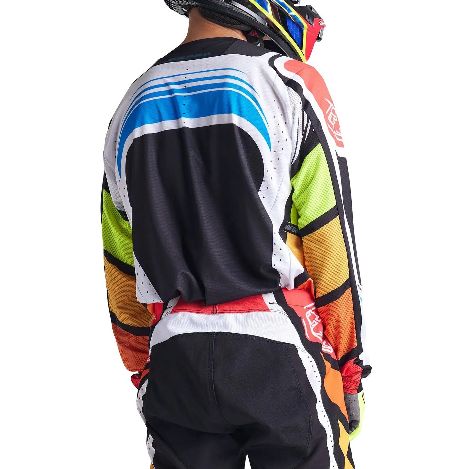 Troy Lee Designs SE Pro maglia moto Wavez Black Multi Dura Mesh