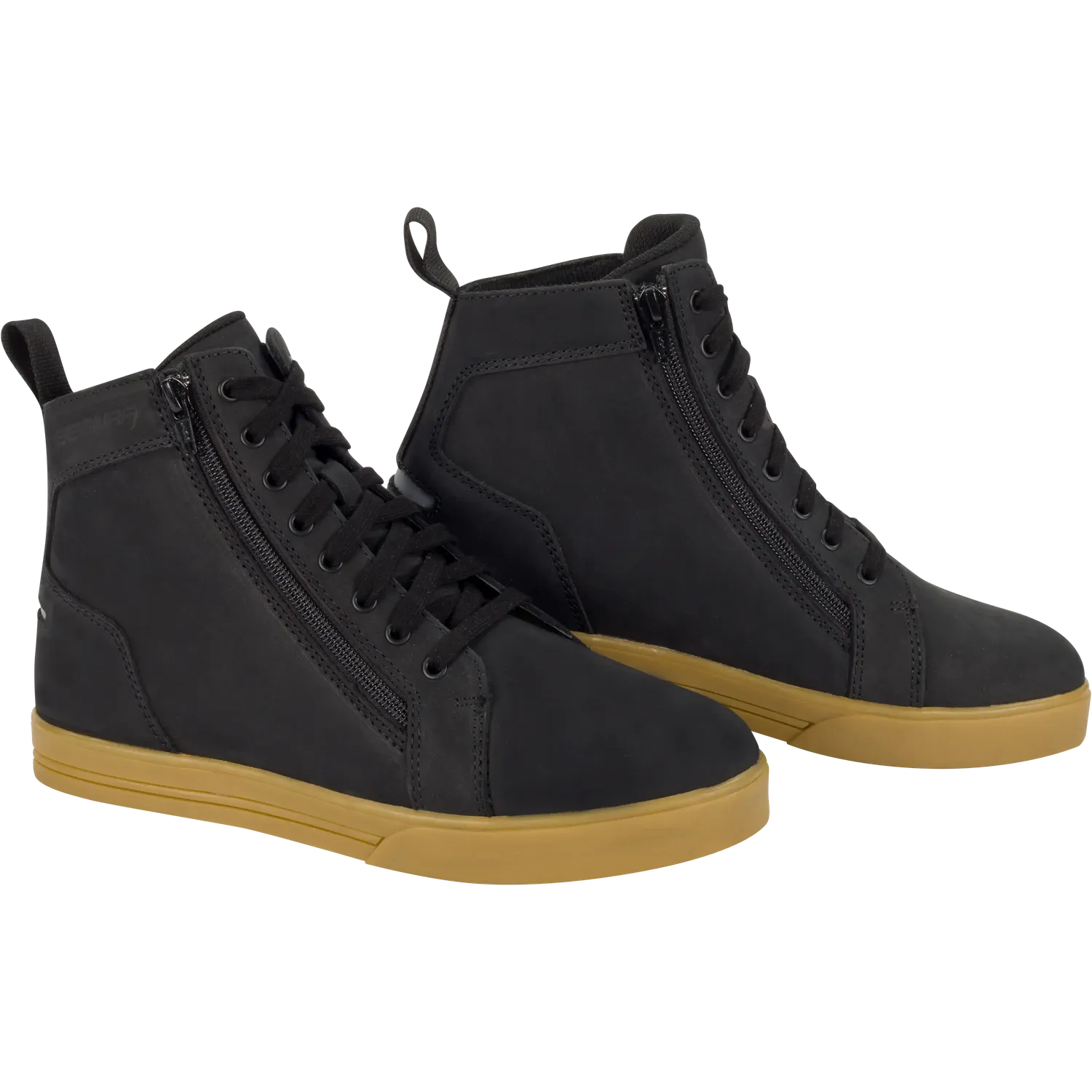 Segura Braxton scarpe moto pelle nere deperlandi
