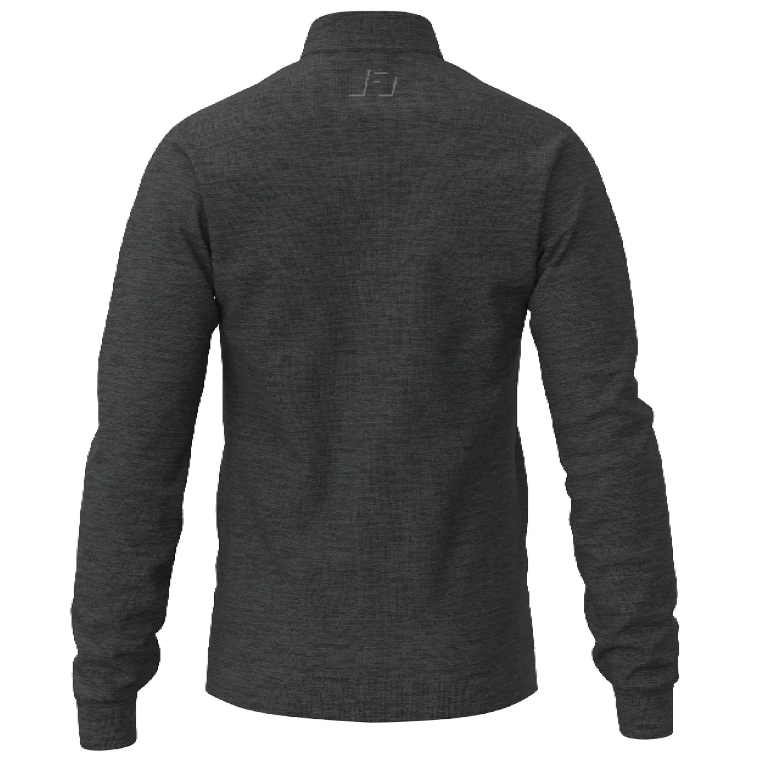 Hebo Zip-Up felpa con cerniera nera girocollo