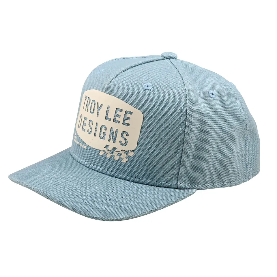 Troy Lee Designs Stamp cappellino snapback smoke blue visiera curva