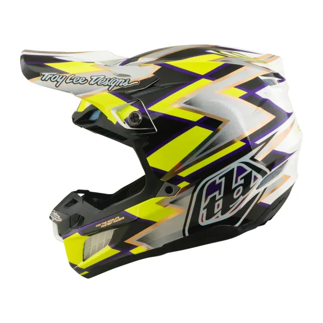 Troy Lee Designs SE5 Composite casco cross bianco nero MIPS