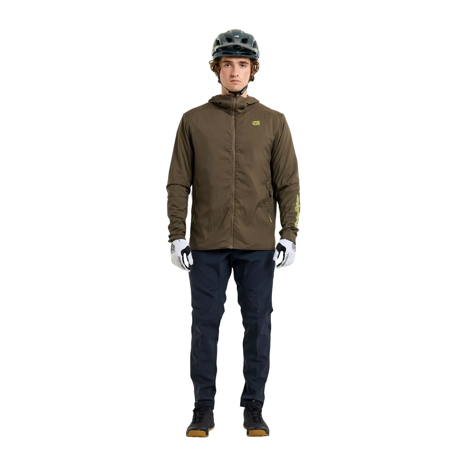 Troy Lee Designs Mathis Mono giacca bici Dark Earth idrorepellente