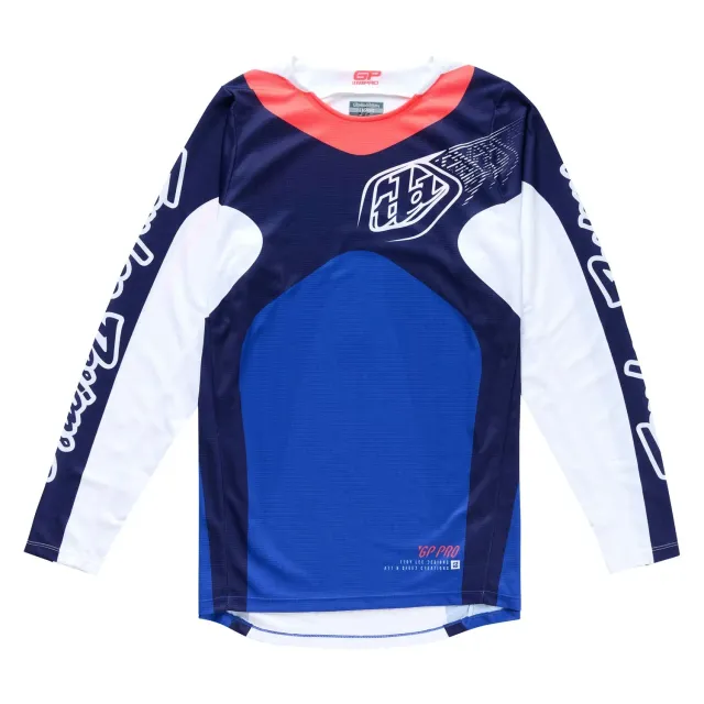 Troy Lee Designs GP Pro Frames maglia moto Navy White traspirante