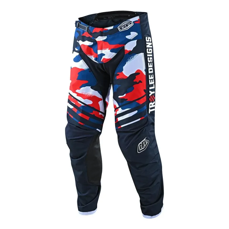 Troy Lee Designs GP Formula pantaloni moto blu/rosso leggeri