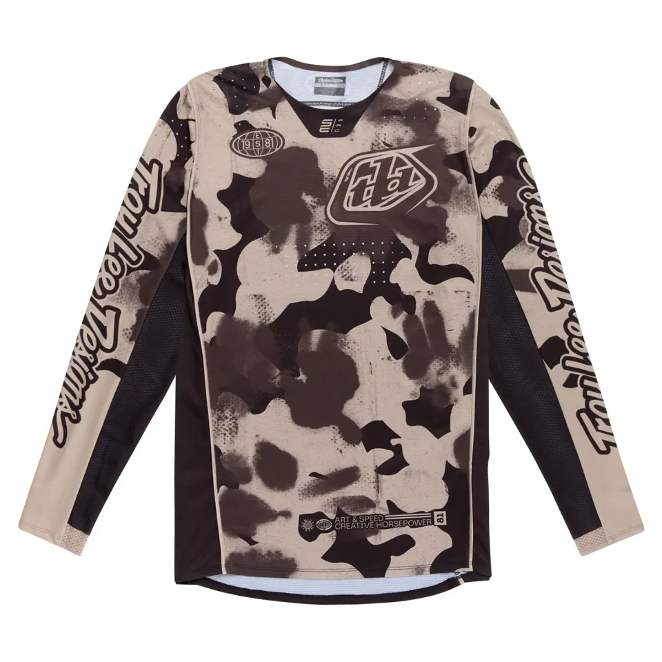 Troy Lee Designs SE Pro Blotted maglia moto phantom taupe