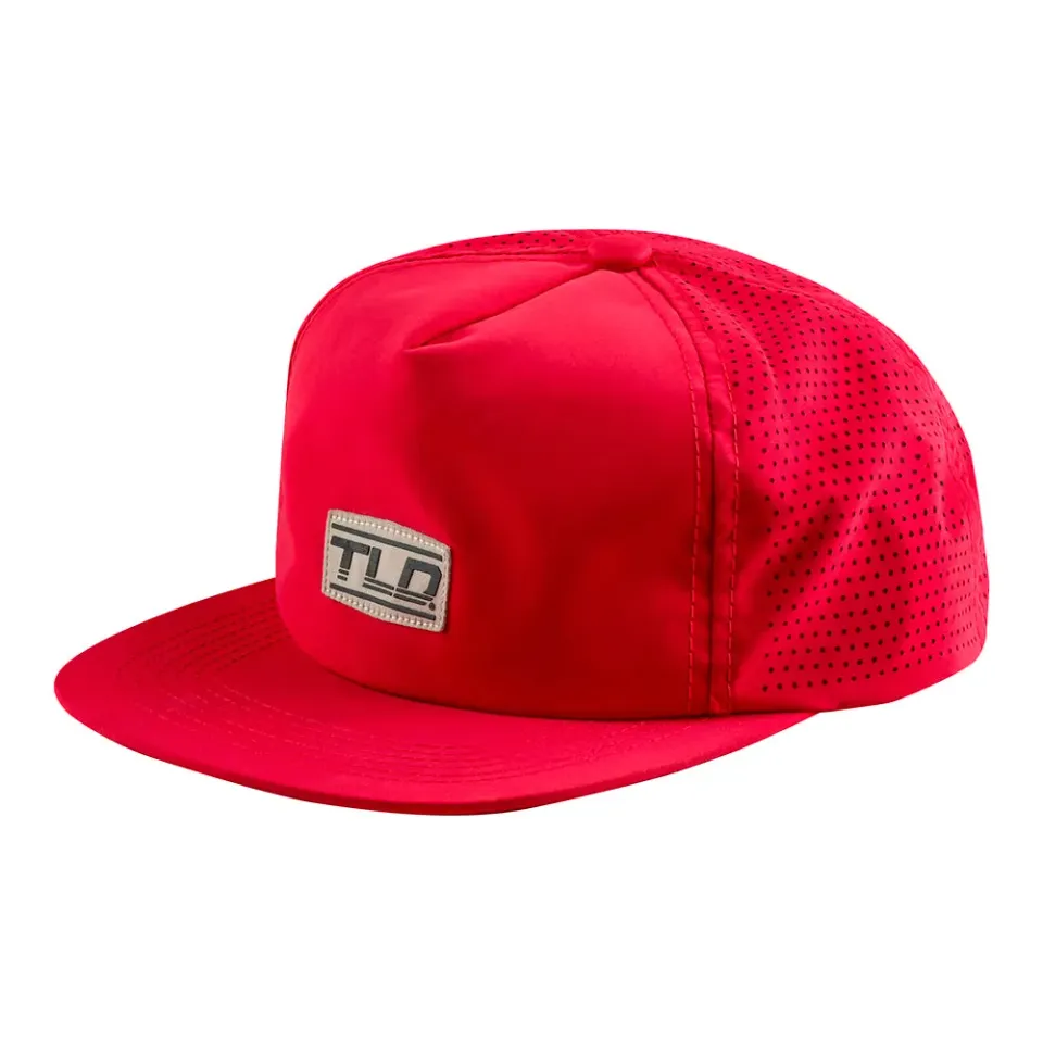 Troy Lee Designs Speed Patch Snapback Cappello Rosso Poppy
