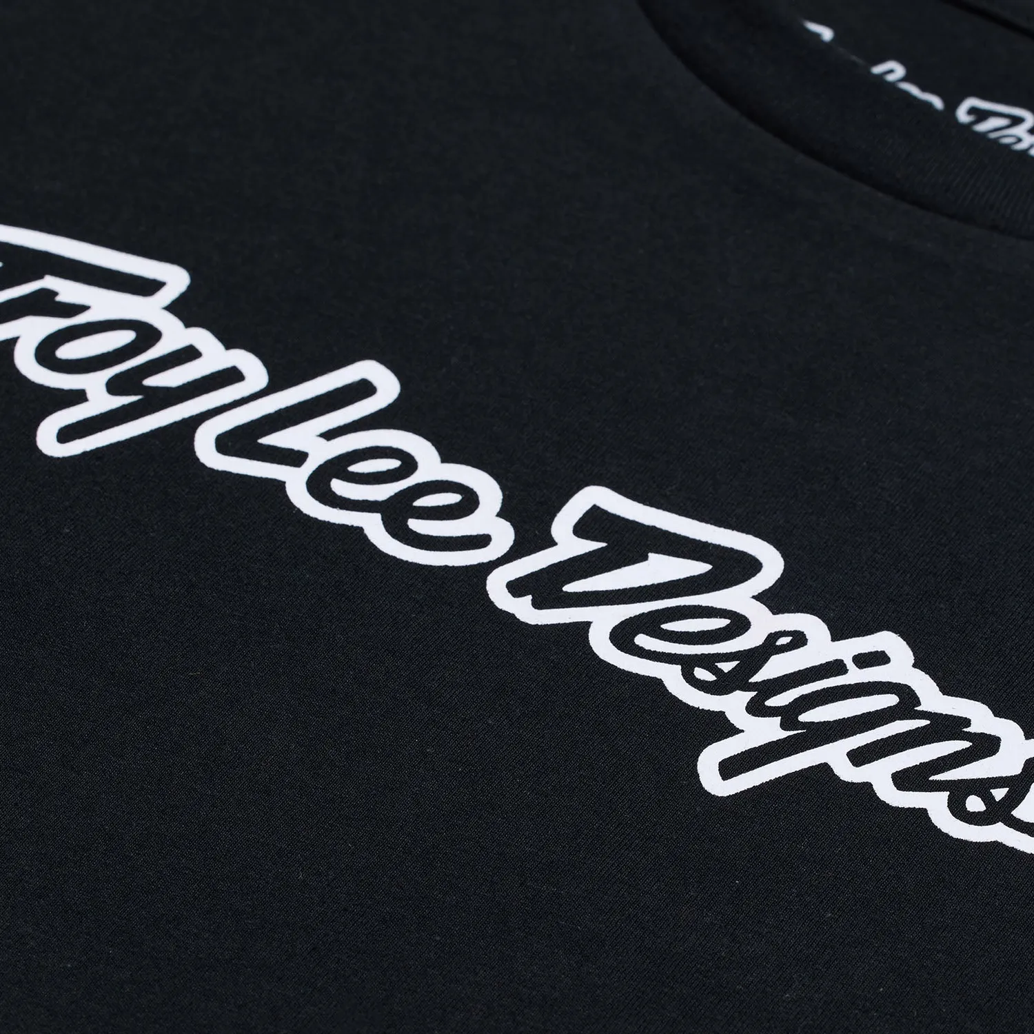 Troy Lee Designs Signature t-shirt ragazzo nero manica corta