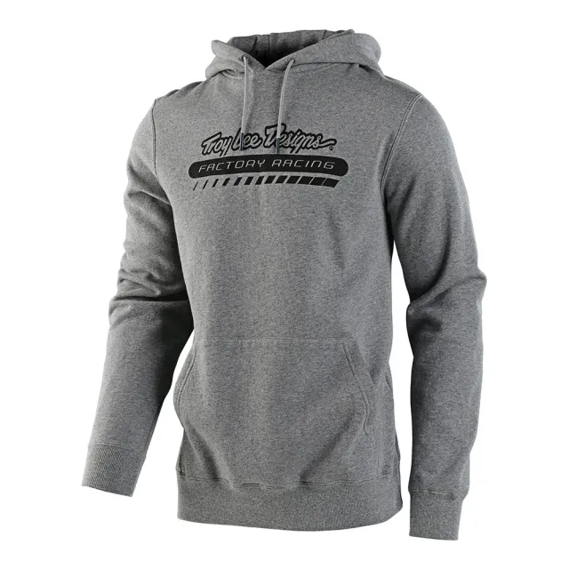 Troy Lee Designs Factory Racing felpa uomo grigia pile