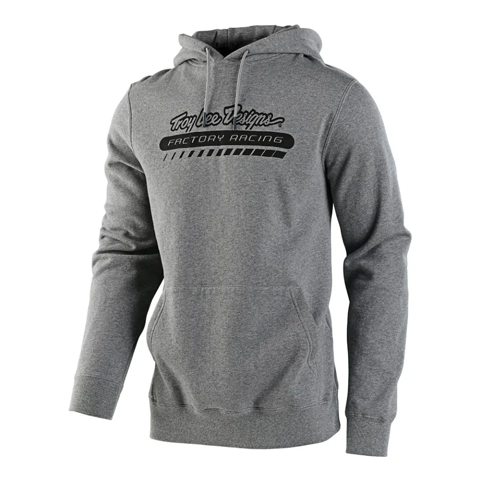 Troy Lee Designs Factory Racing felpa uomo grigia pile