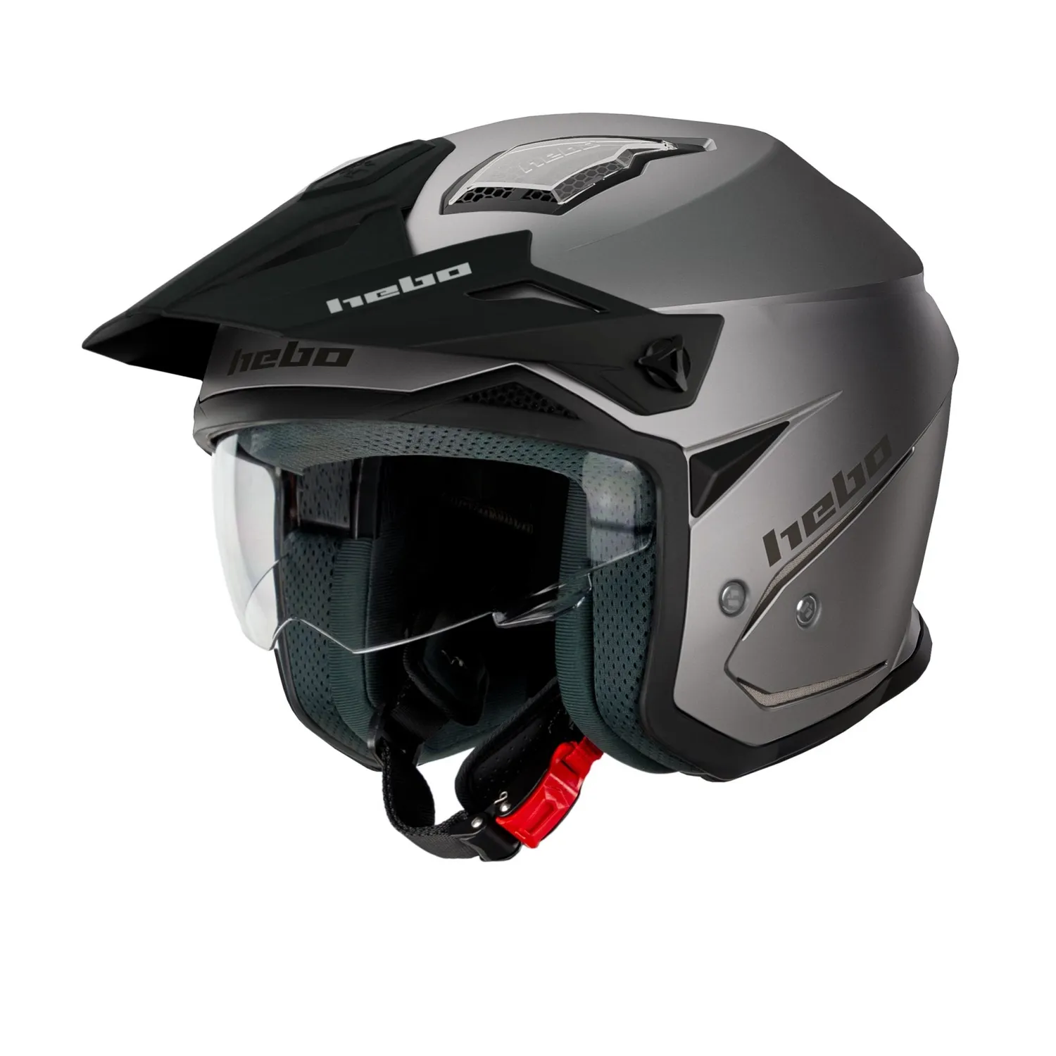 Hebo Zone 5 Duo casco trial grigio ECE 22-06