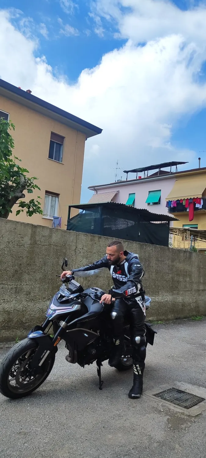 Bi Esse tuta moto pelle bovina intera taglia XL