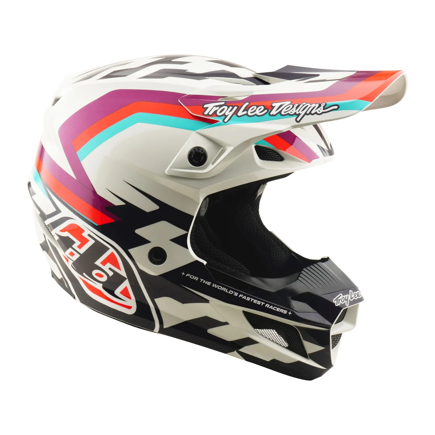 Troy Lee Designs SE5 Polycarbonate casco moto viola MIPS