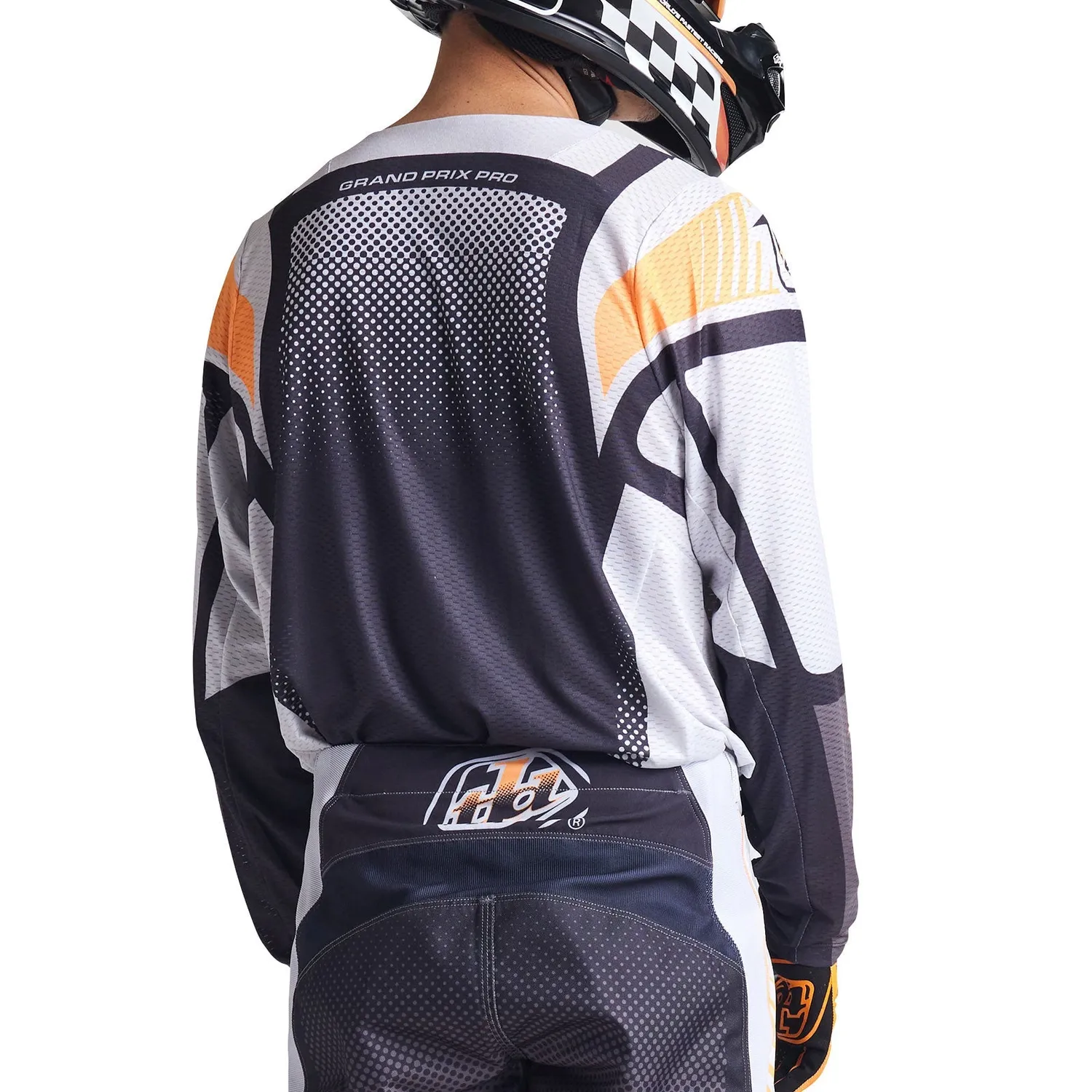 Troy Lee Designs GP Pro Air Maglia Cross Grey Neo Orange