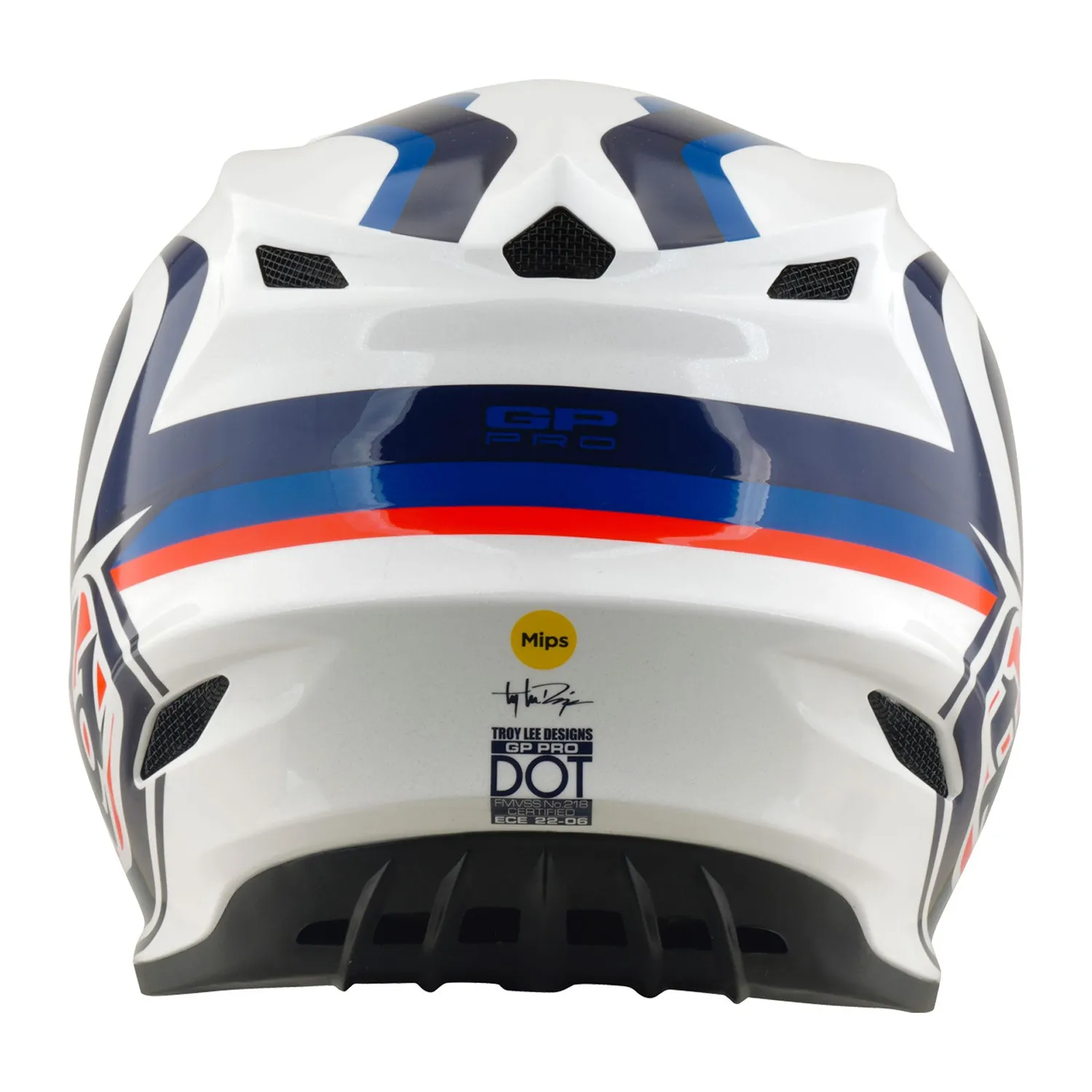 Troy Lee Designs GP Pro casco moto bianco blu