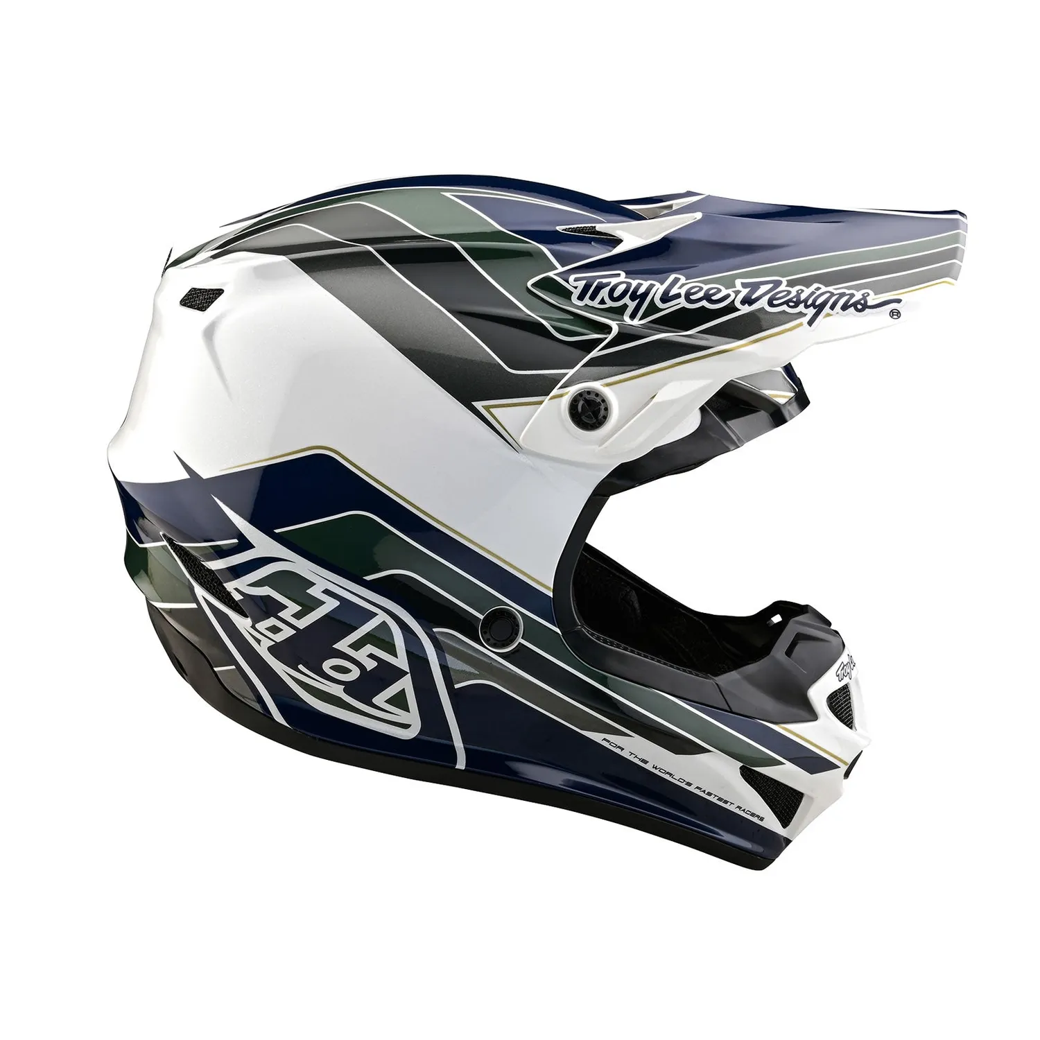 Troy Lee Designs SE4 Polyacrylite casco moto Charcoal Navy MIPS