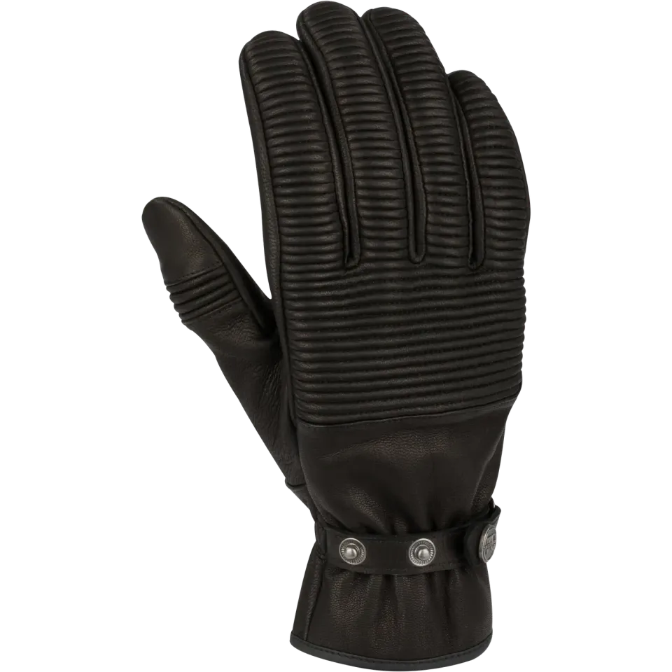 Segura Roxo Guanti Moto Nero Pelle Uomo Corti
