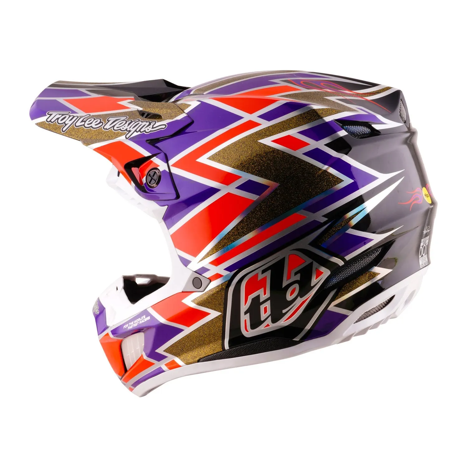 Troy Lee Designs SE5 Carbon casco moto Flush Violet