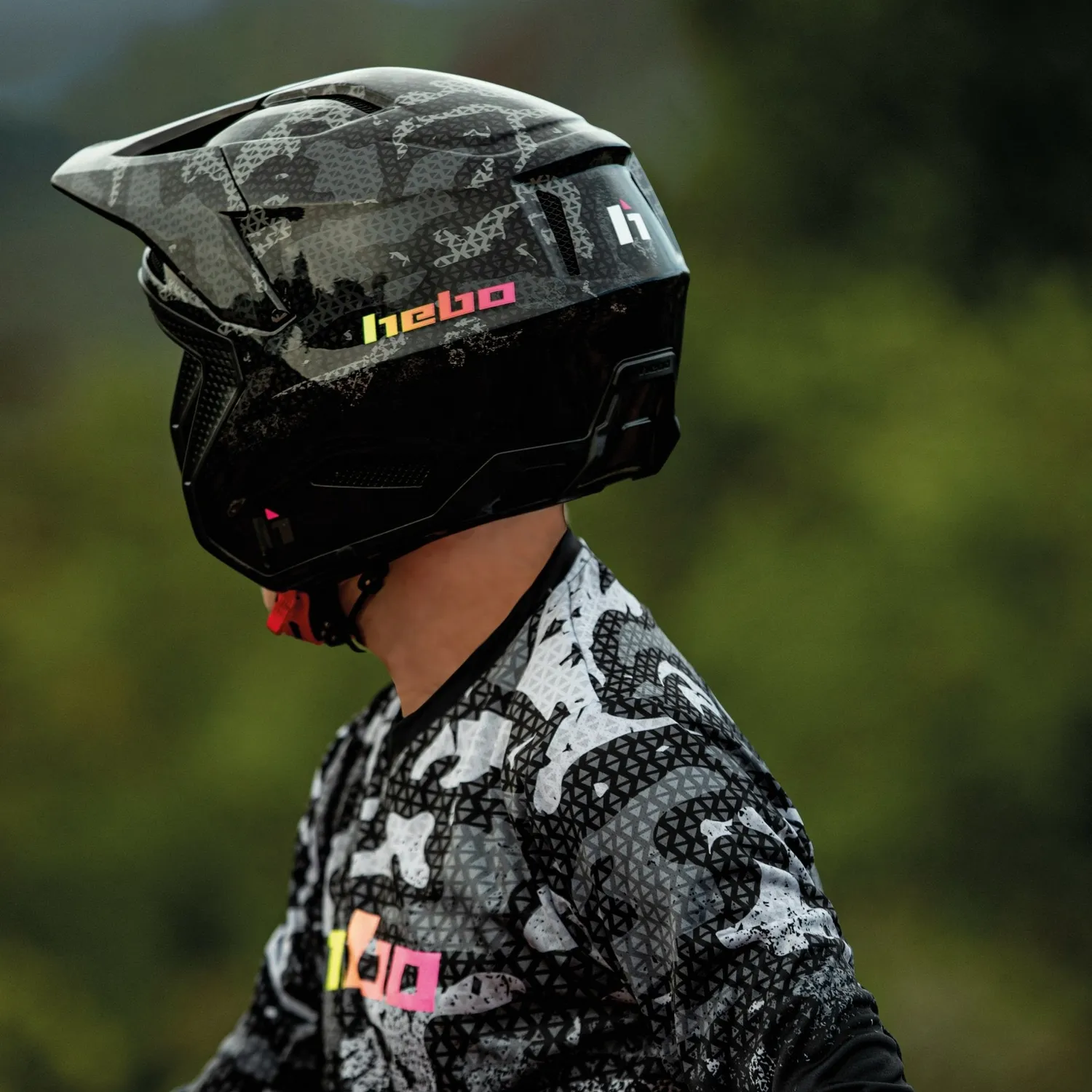 Hebo Zone Pro Camo casco trial omologato