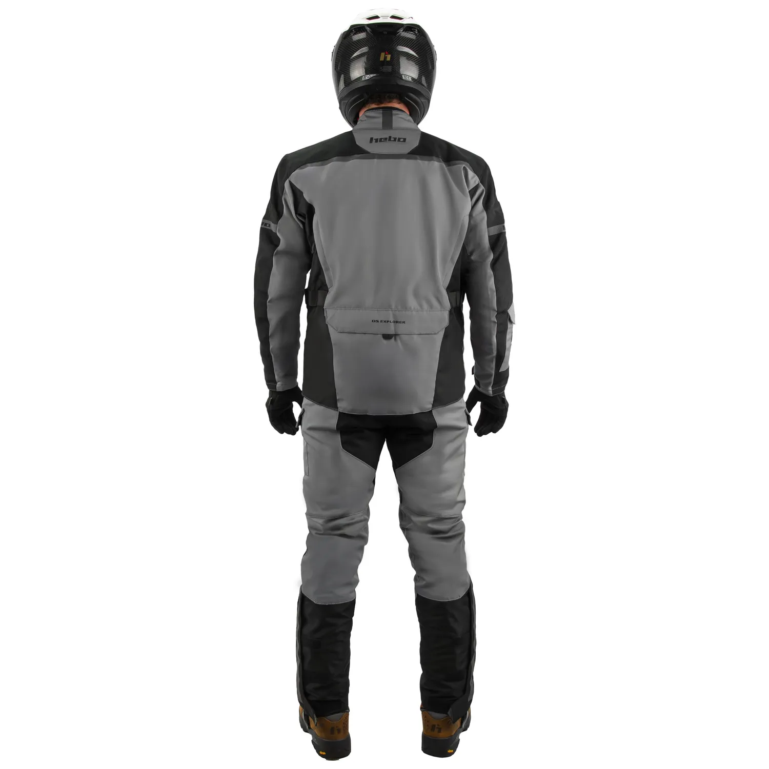 Hebo DS Explorer pantaloni moto grigi impermeabili