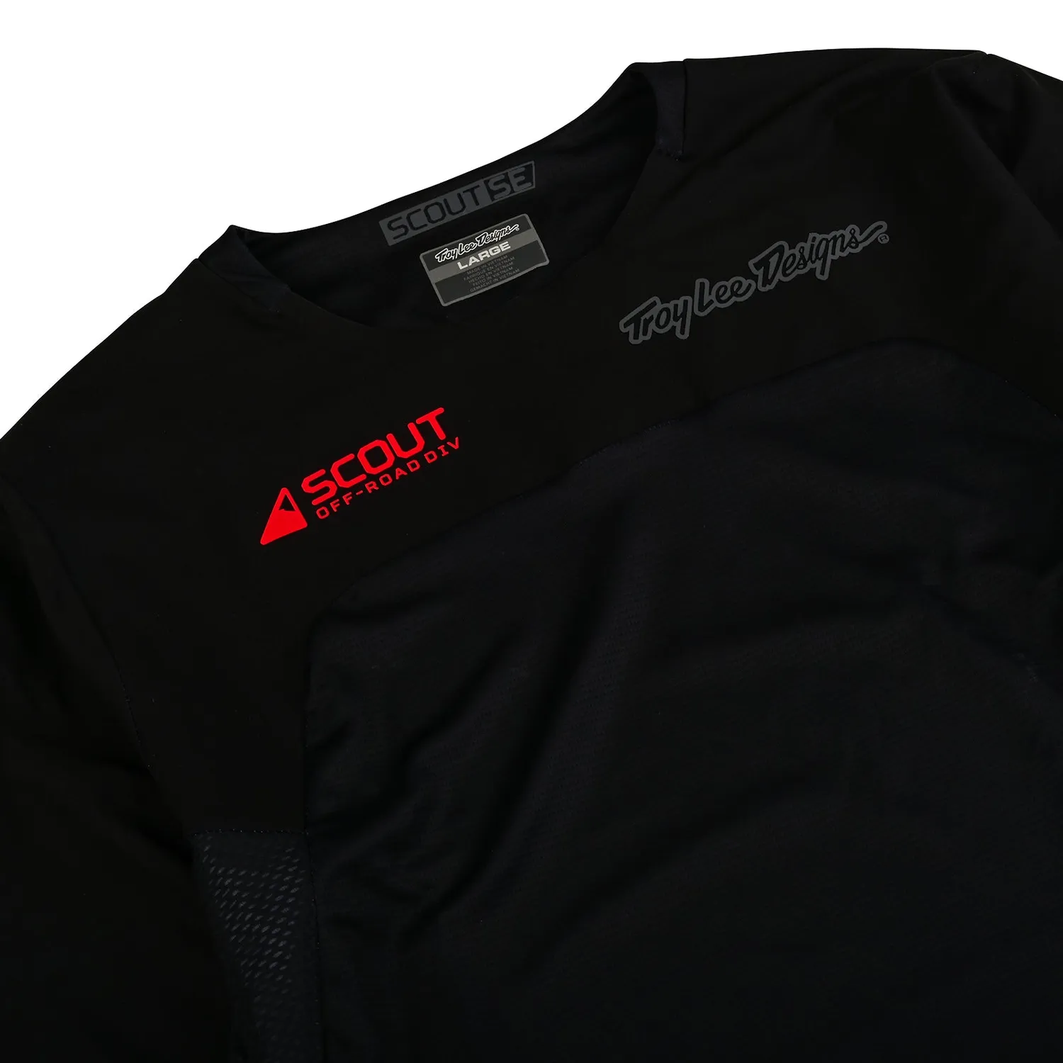 Troy Lee Designs Scout SE Jersey Systems maglia moto nera mesh
