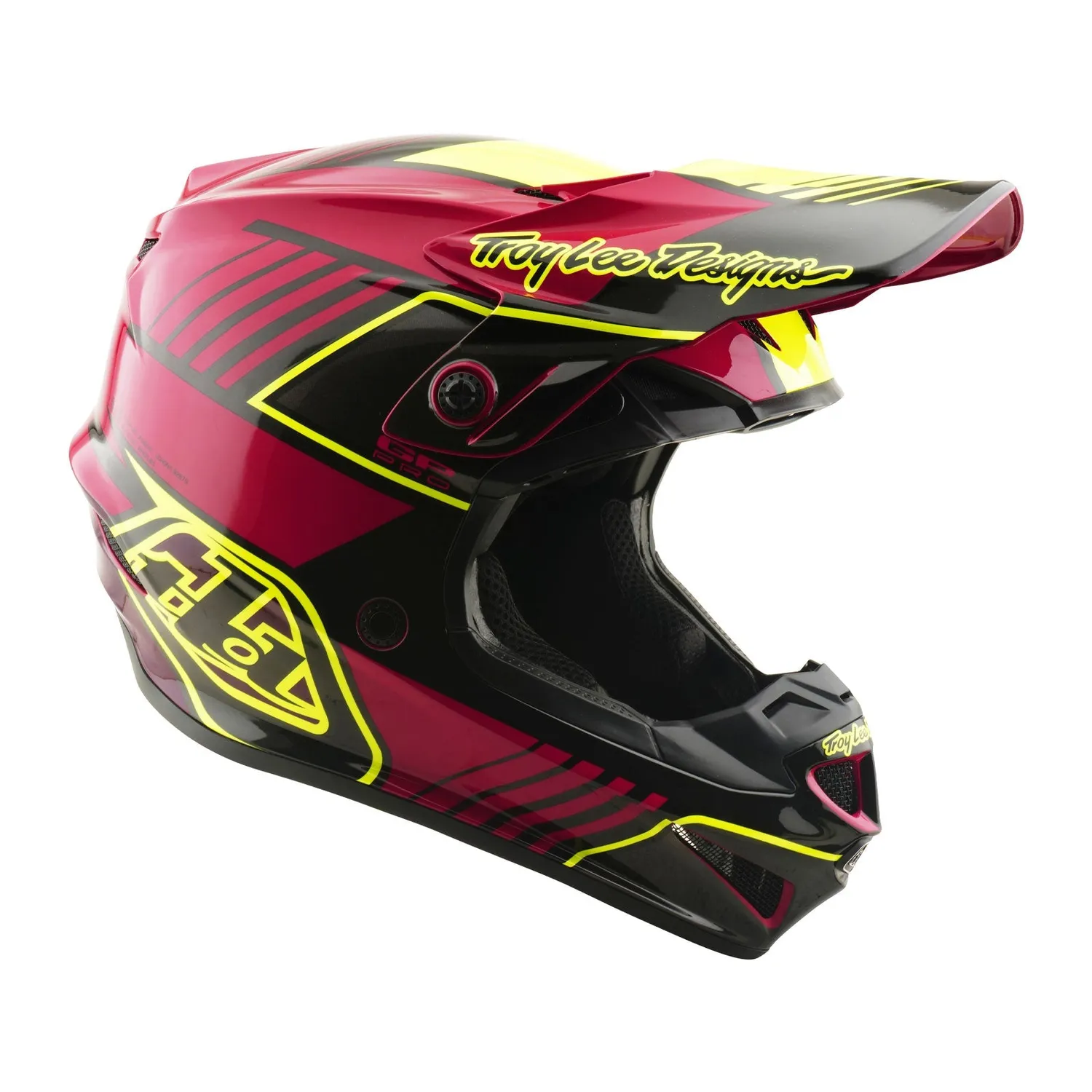Troy Lee Designs GP Pro Segment casco cross bambino Fuchsia Mips