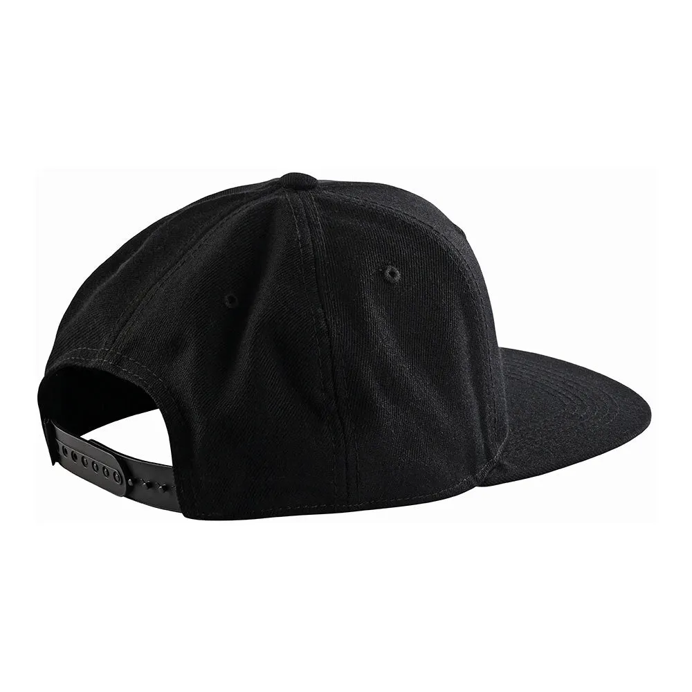 Troy Lee Designs Slice snapback cappellino nero bianco regolabile