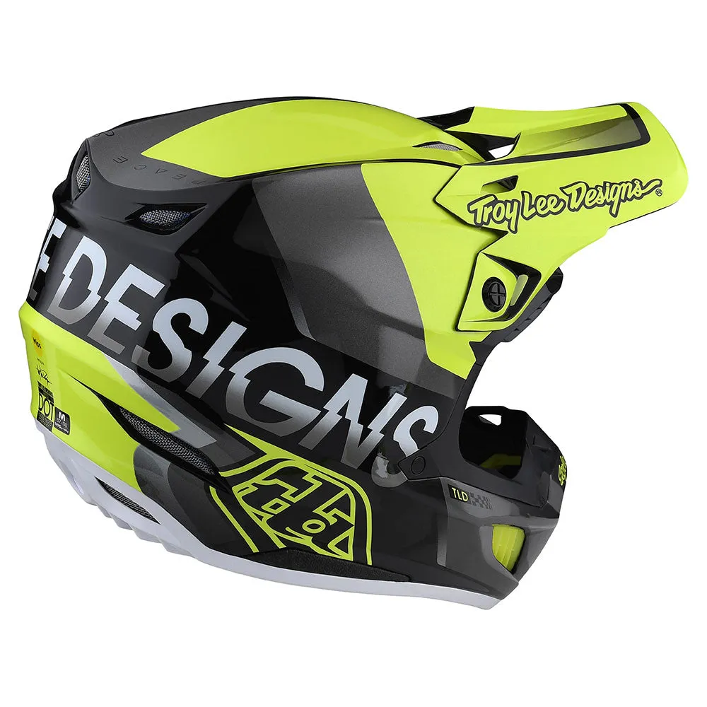 Troy Lee Designs SE5 Composite Qualifier MIPS casco cross giallo nero
