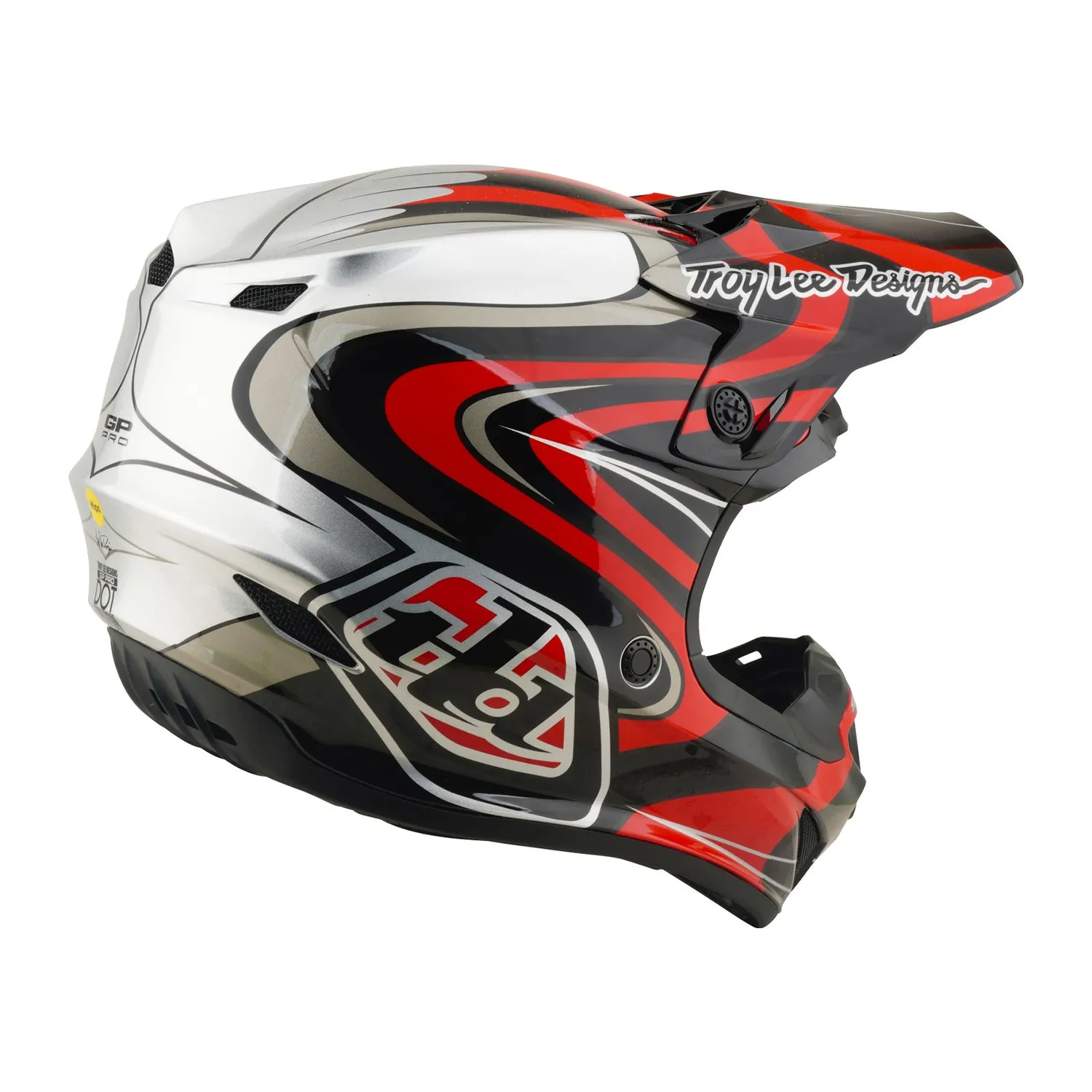 Troy Lee Designs GP Pro casco moto Pulse Red MIPS