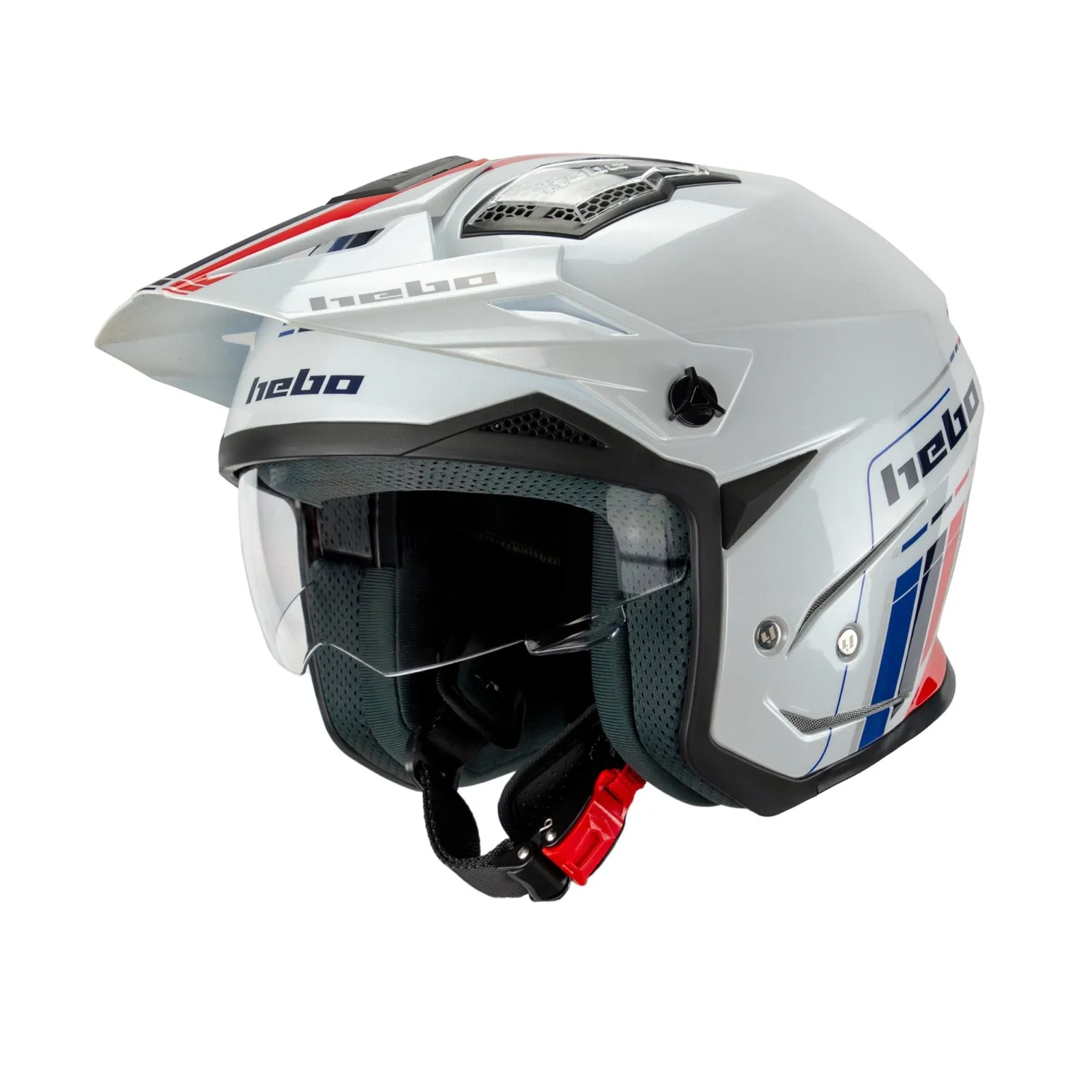 Hebo Zone 5 casco trial bianco ECE 22-06