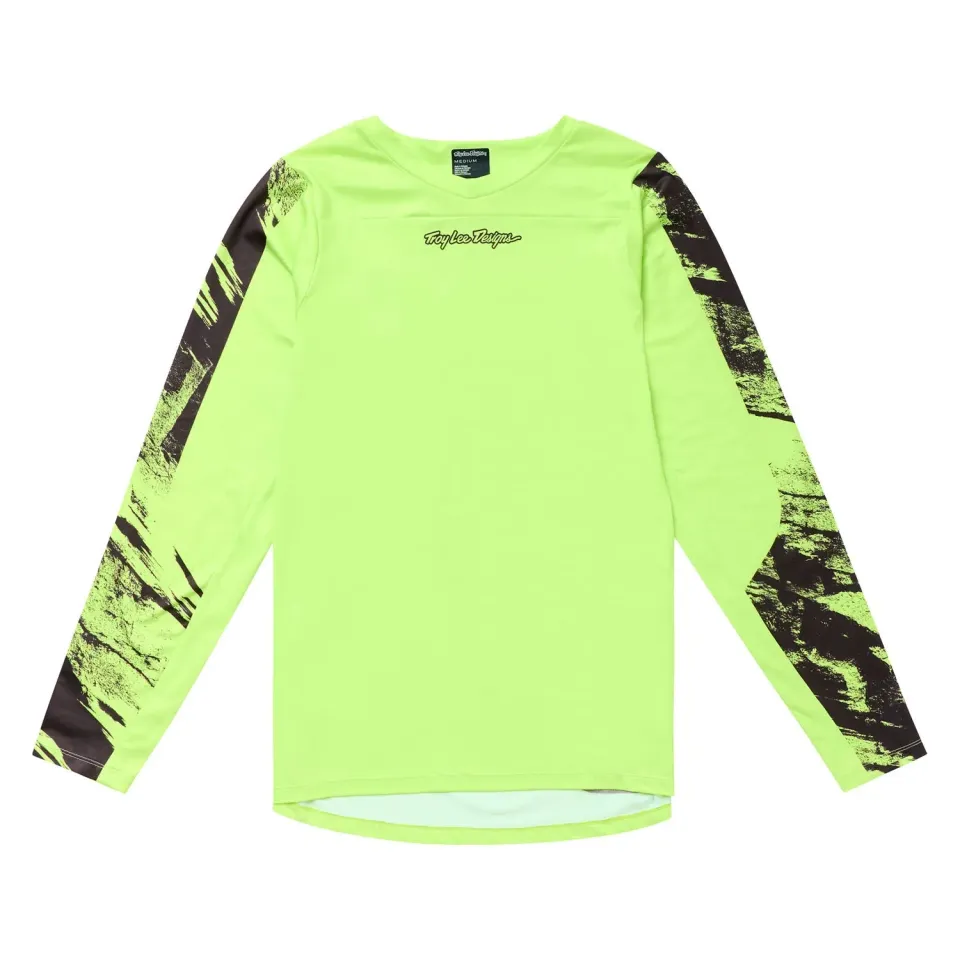 Troy Lee Designs Skyline Chill Rockslide maglia gialla maniche