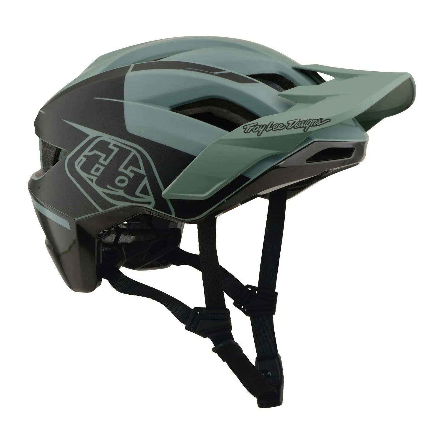 Troy Lee Designs Flowline SE Hydro casco sage charcoal MIPS
