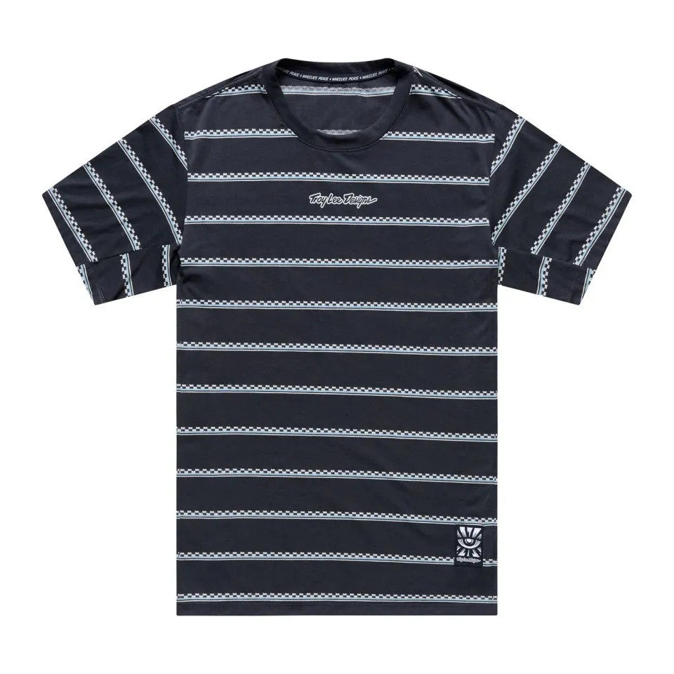 Troy Lee Designs Skyline Ride Checked Out t-shirt mtb Carbon mesh