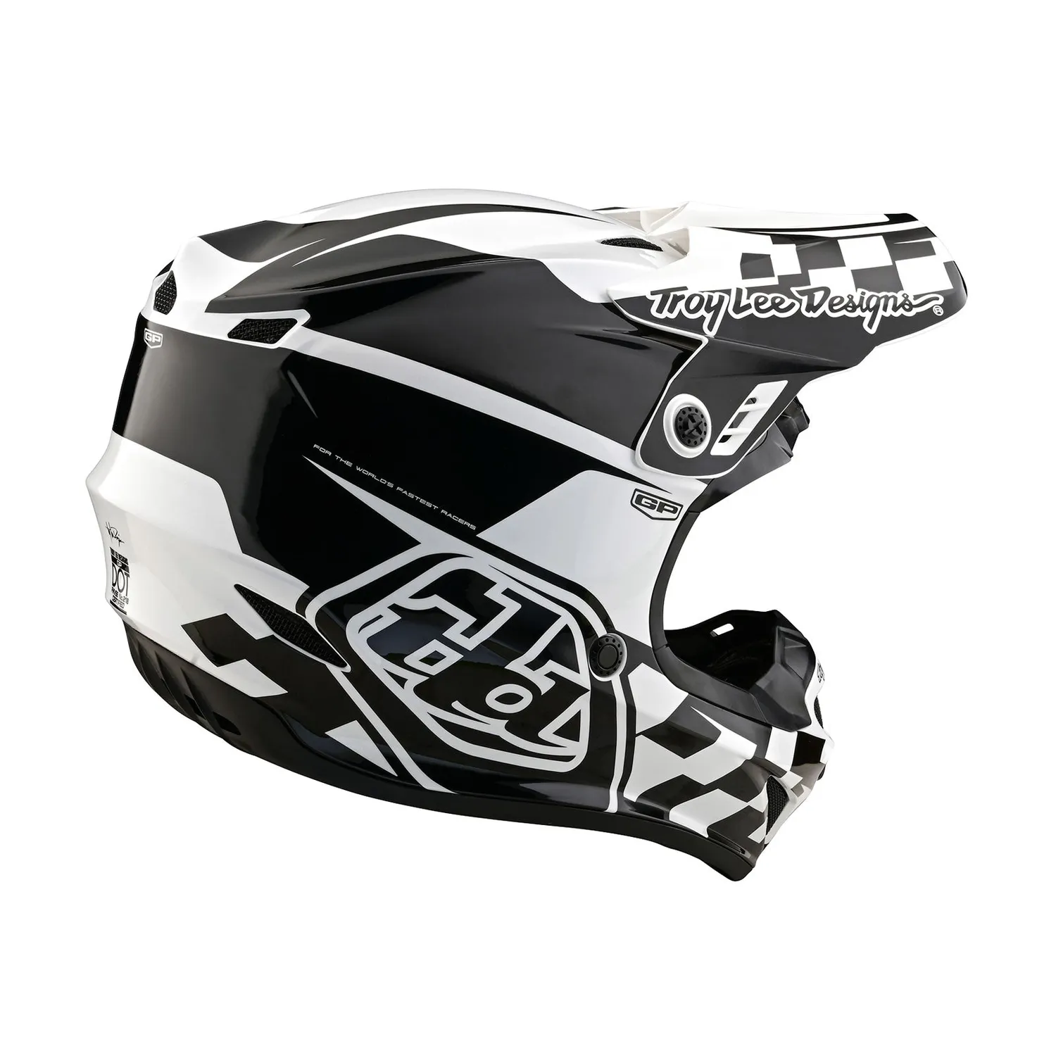 Troy Lee Designs GP casco moto bianco nero no Mips