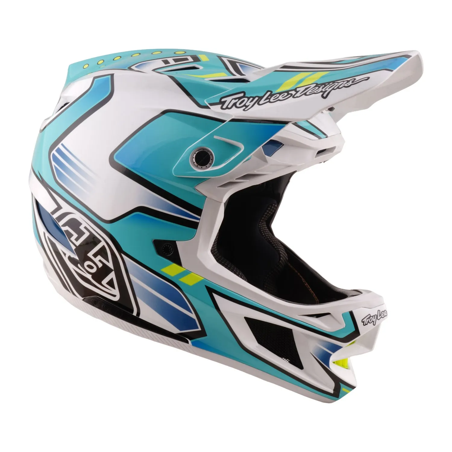 Troy Lee Designs D4 Composite Crest casco mtb teal MIPS